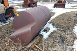 OLD STEEL TANK FOR HORSE DRAWN WAGON