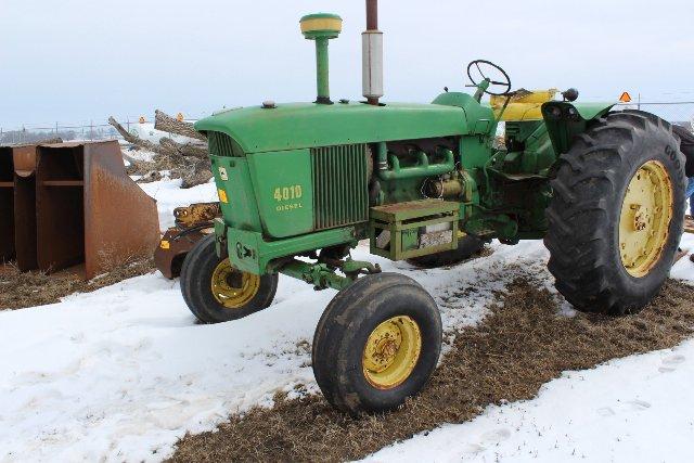 JOHN DEERE 4010 DIESEL, WF, SINGLE HYD,