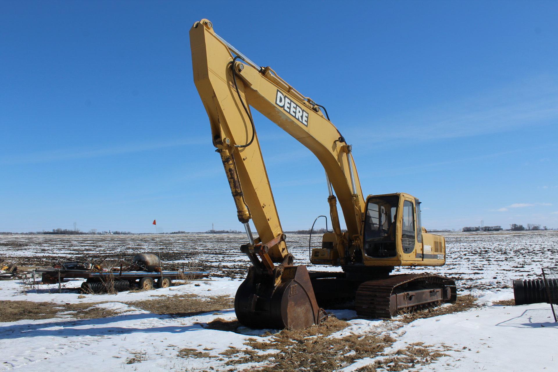 1997 JOHN DEERE 270 LC HYD EXCAVATOR, 31" TRACKS,