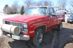 *** 1983 CHEVY K20 3/4 TON REG CAB PICKUP,