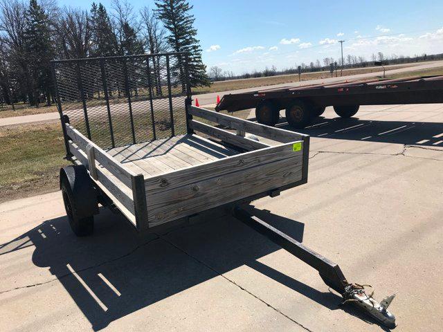 *** 2013 Homemade Trailer, flatbed, single axle, 6' x 8', steel ramp gate, wood floor, wood s