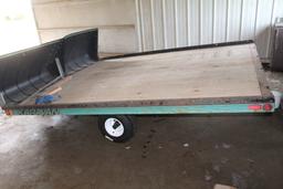 *** 1994 2 PLACE KARAVAN SINGLE AXLE SNOWMOBILE TRAILER,