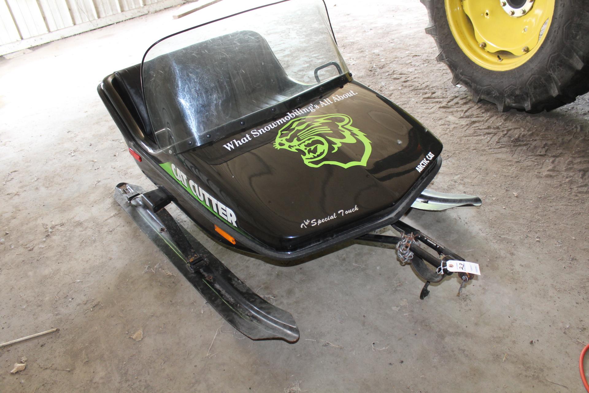 CAT CUTTER SNOWMOBILE SLED, LIKE NEW