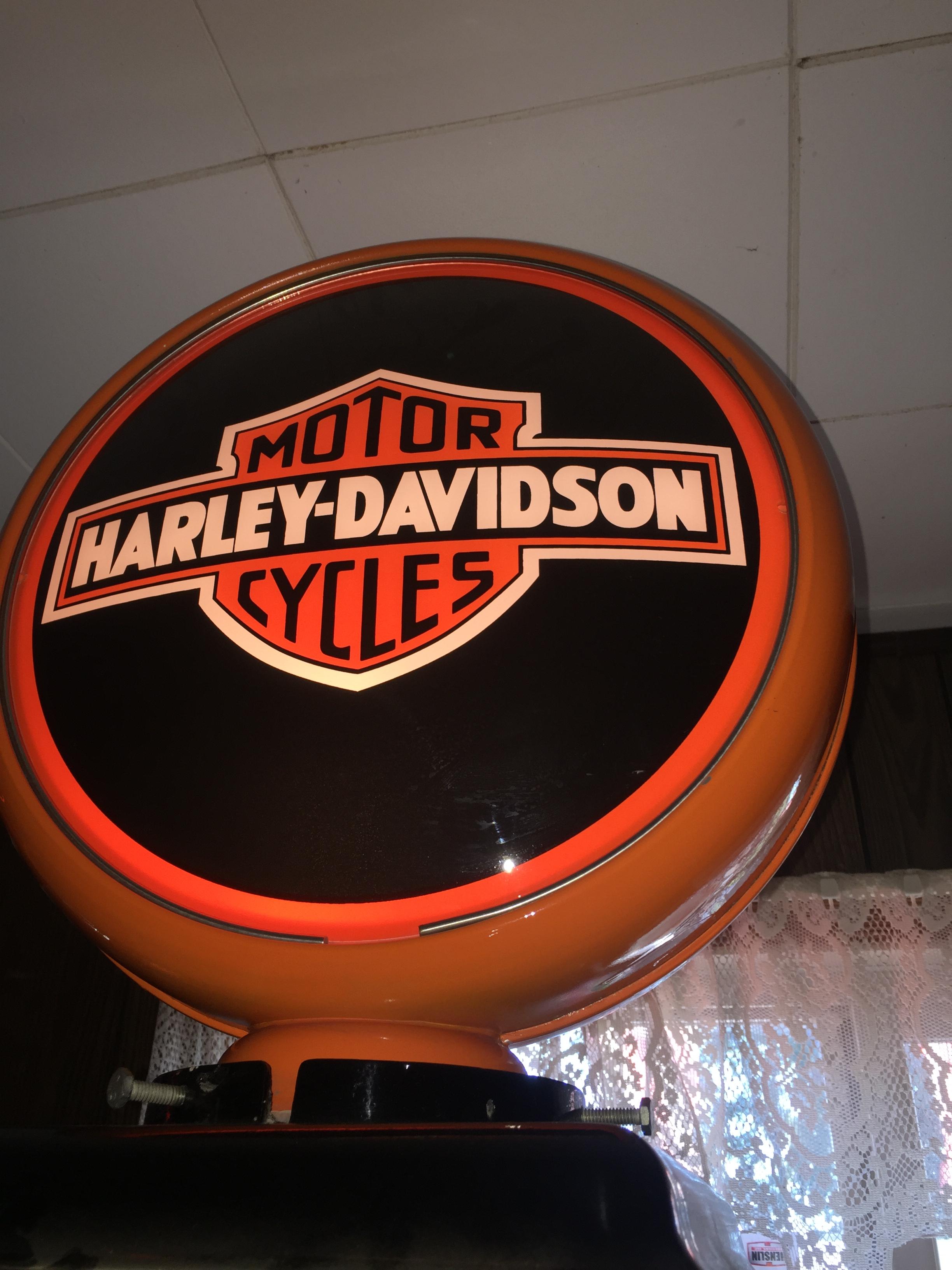 Harley Davidson display Wayne gas pump,