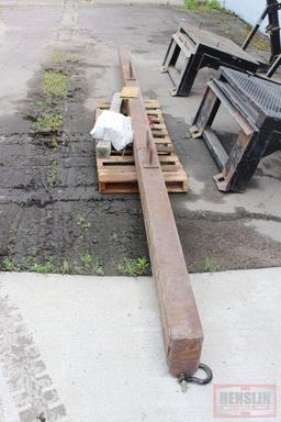SPEADER BEAM FOR CARRYING FABRIC ROLLS, UP TO 15'