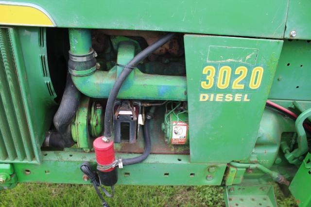 1965 JOHN DEERE 3020 DSL, WF, SYNCRO, 3PT, PTO