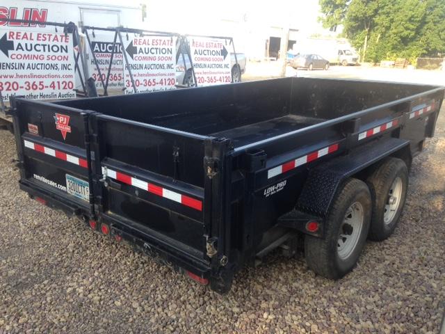 ****2013 PJ CONTRACTOR TANDEM AXLE TRAILER,