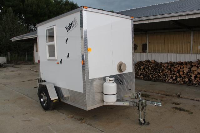 ***         YETTI SINGLE AXLE FISH HOUSE, 6' X 8'