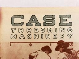 EARLY 1900'S CASE THRESHING MACHINERY LITERATURE