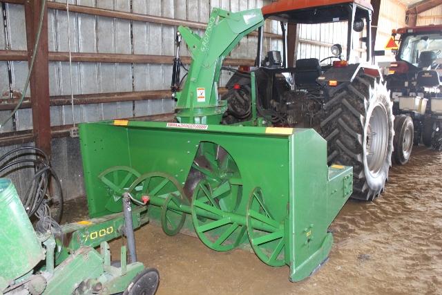 LIKE NEW 96" FRONTIER SINGLE AUGER SNOW BLOWER,