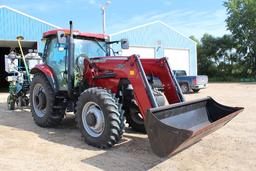 2008 CASE IH 125 MAXXUM PRO, MFWD, 798 HOURS SHOWING,