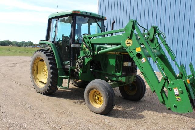 1997 JOHN DEERE 6300 2WD. TRACTOR, 16 SPEED,