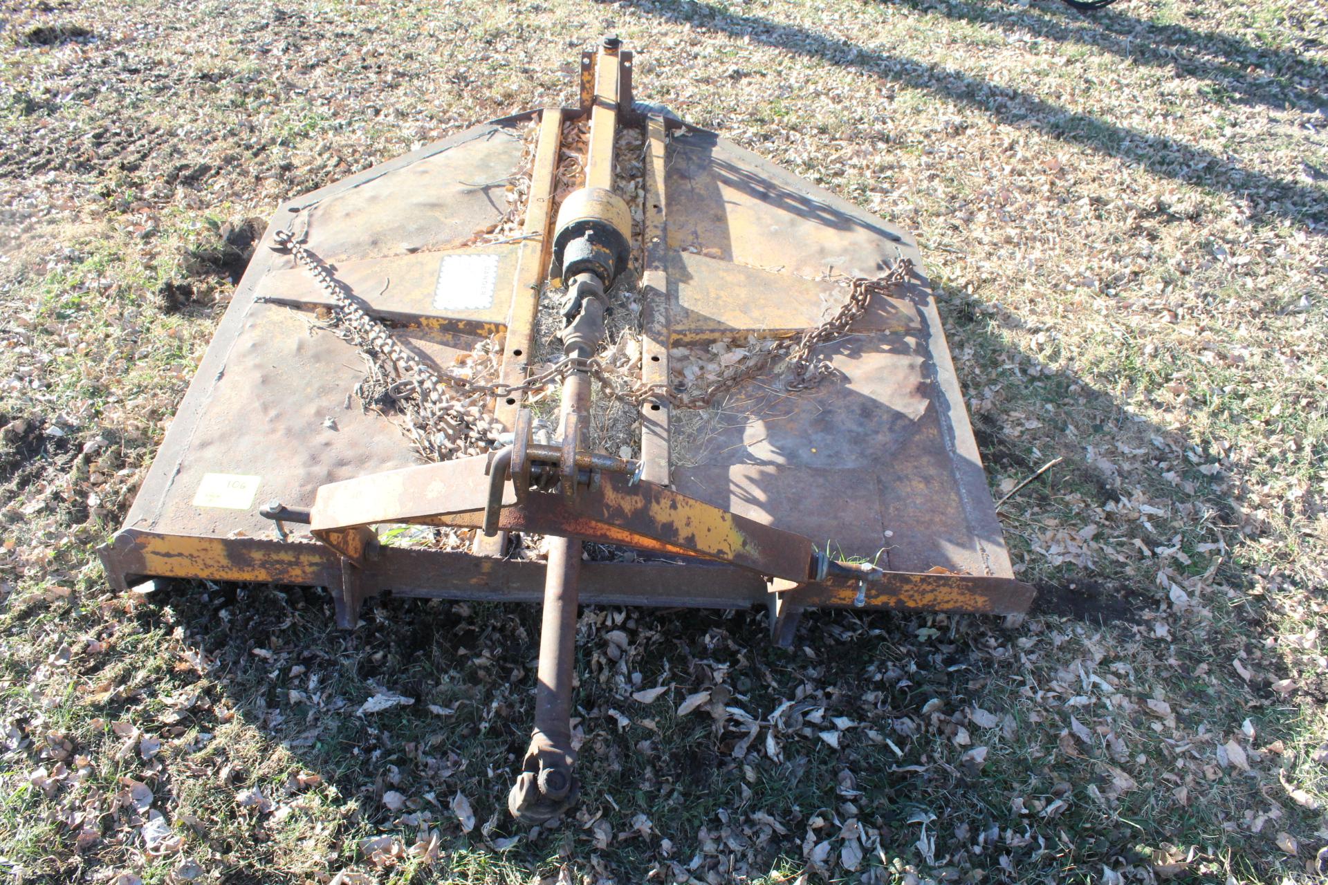 5' BRUSH MOWER, SINGLE REAR WHEEL, 3PT, 540 PTO