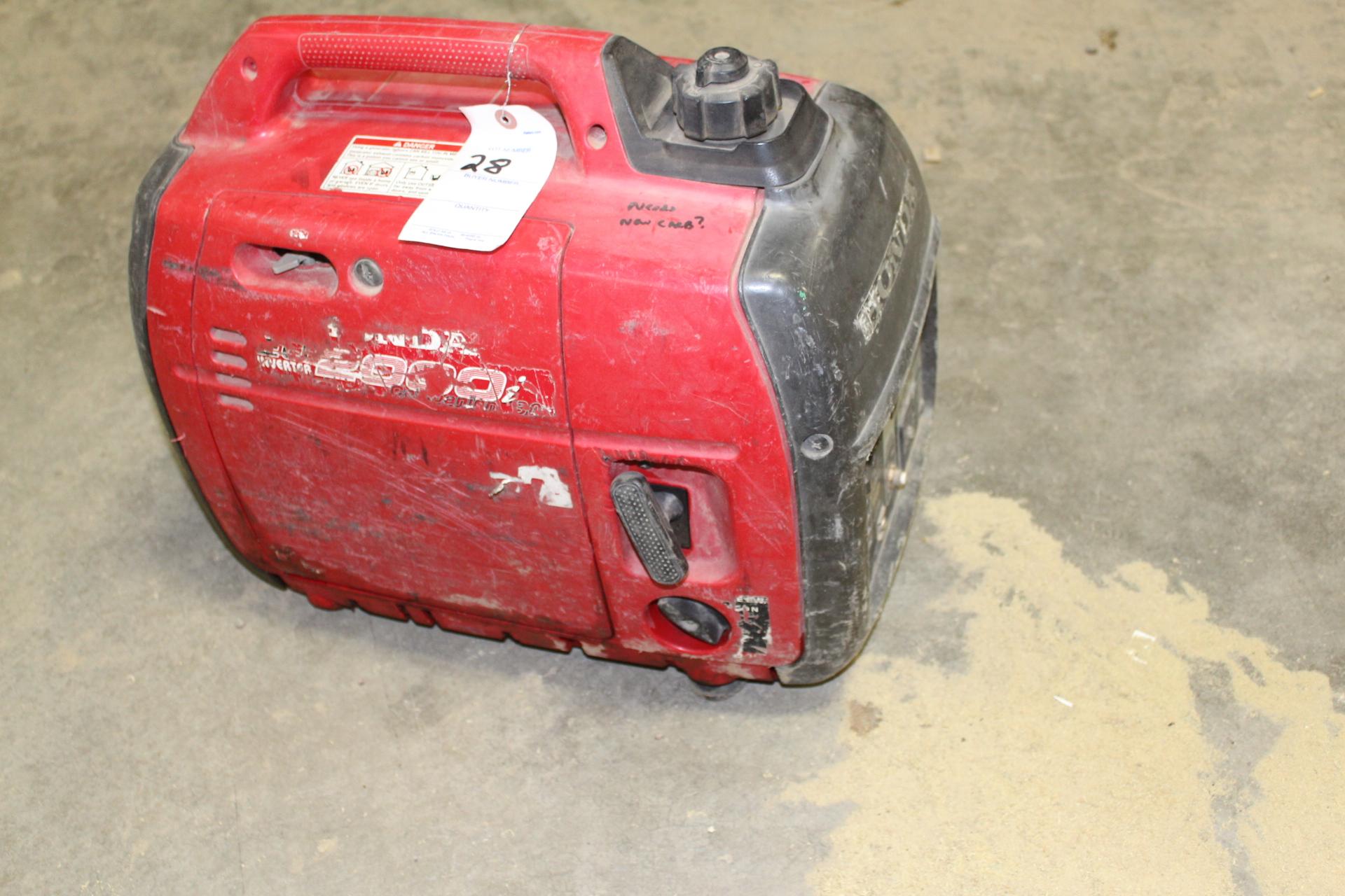 HONDA 2000 GAS POWER GENERATOR, NEEDS REPAIR