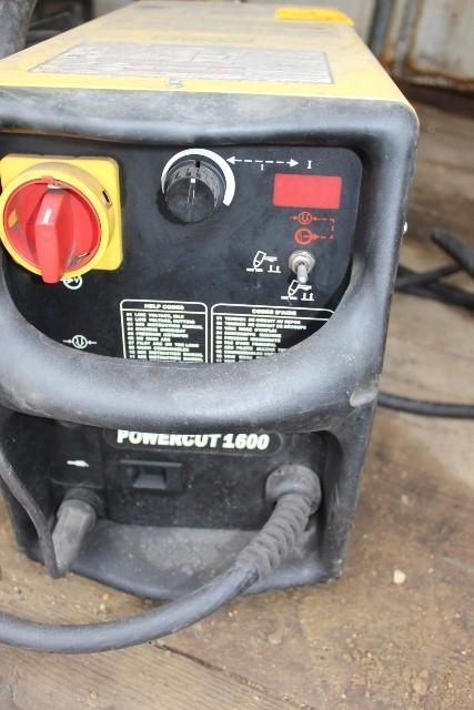 ESAB POWER CUT 1600 PLASMA CUTTER, SINGLE PHASE,