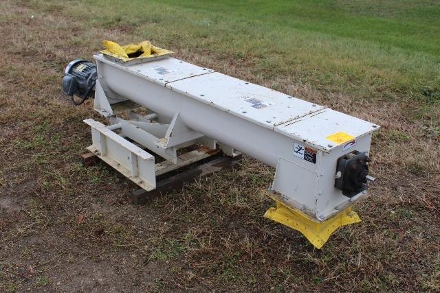 10" X 75" U-TROUGH AUGER, GEAR REDUCTION,