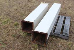 10" X 6' & 10" X 54" GRAIN LEG SQUARE SPOUTS,