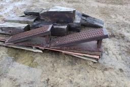 STEEL RAMPS AND WOOD BLOCKING,