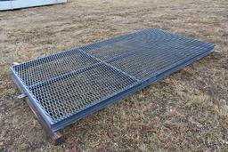 67" X 134" STEEL WORK PLATFORM,