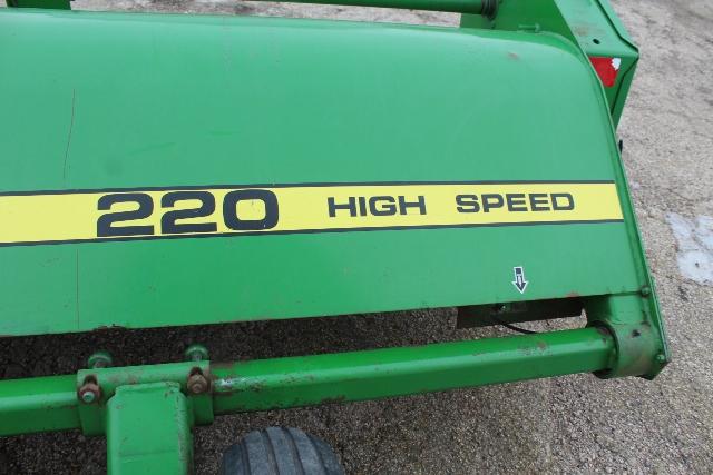 2004 JOHN DEERE 220 HIGH SPEED STALK CHOPPER,