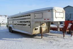 ***1997 7' X 28' FOUR STAR ALUM TANDEM AXLE LIVESTOCK 5TH