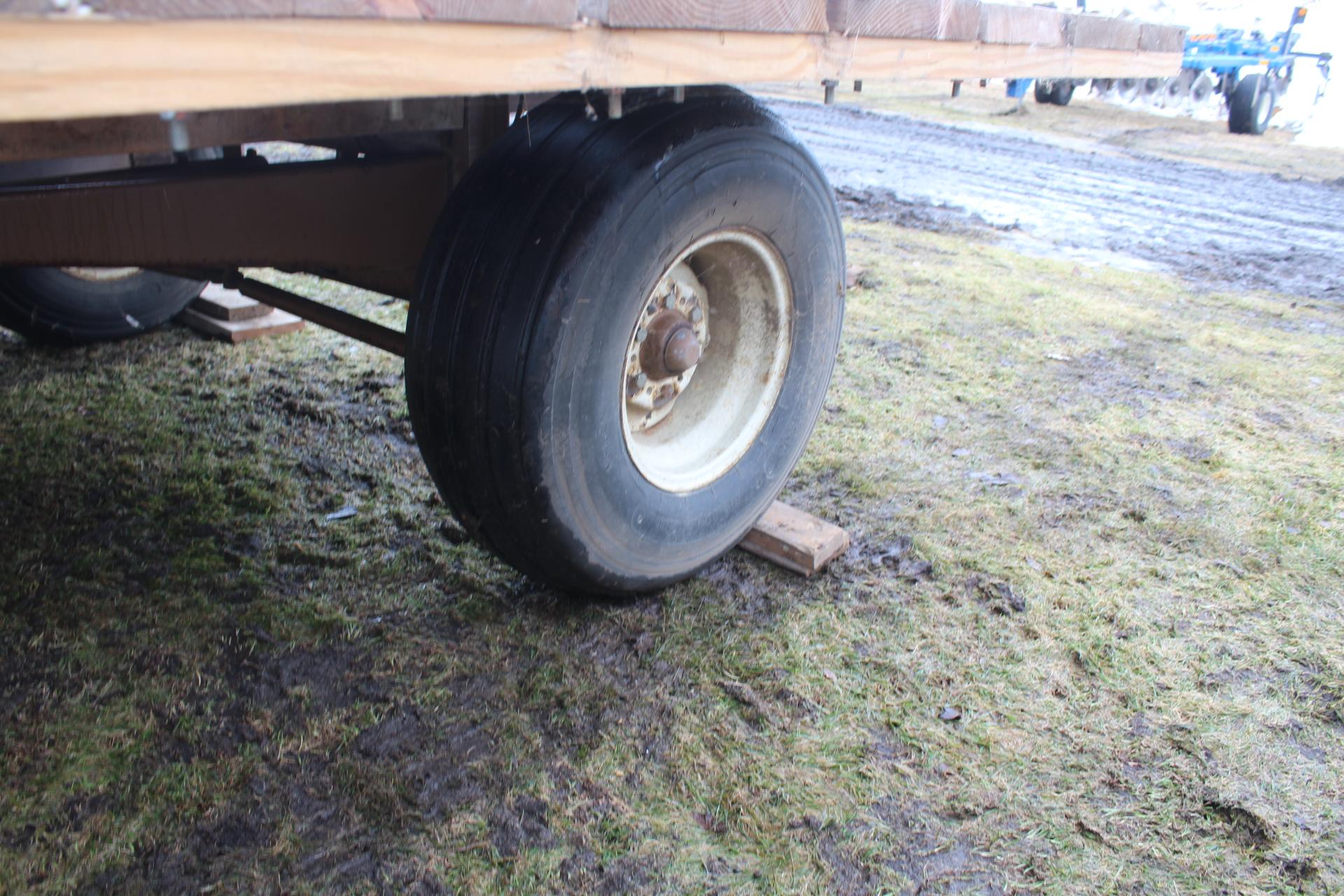 HAY RACK 10' X 14' ON HARMS BROS GEAR,