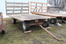 HAY RACK 10' X 14' ON HARMS BROS GEAR,