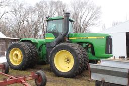 1997 JOHN DEERE 9200 4WD TRACTOR, 12 SPEED,