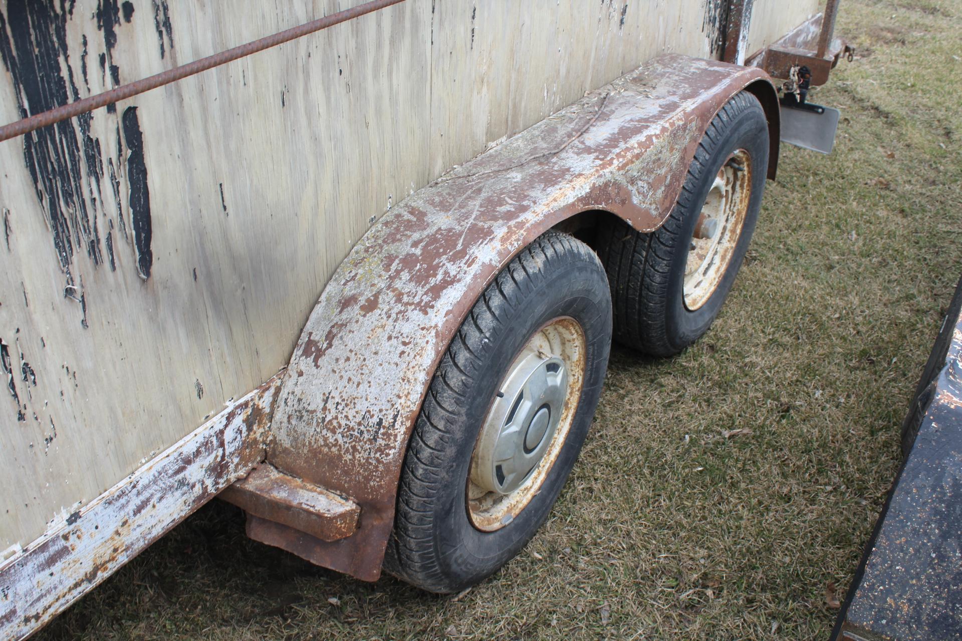 *** 1984 AA 7' X 16' TANDEM AXLE TRAILER,