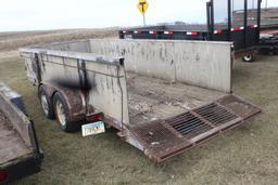 *** 1984 AA 7' X 16' TANDEM AXLE TRAILER,