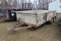 *** 1984 AA 7' X 16' TANDEM AXLE TRAILER,