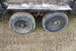 *** HOMEMADE 16' TANDEM AXLE TRAILER,