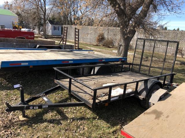 2010 CARR 6' X 10' TWO WHEEL TRAILER, WOOD DECK,