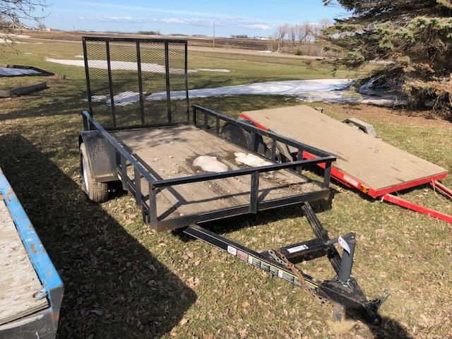 2010 CARR 6' X 10' TWO WHEEL TRAILER, WOOD DECK,