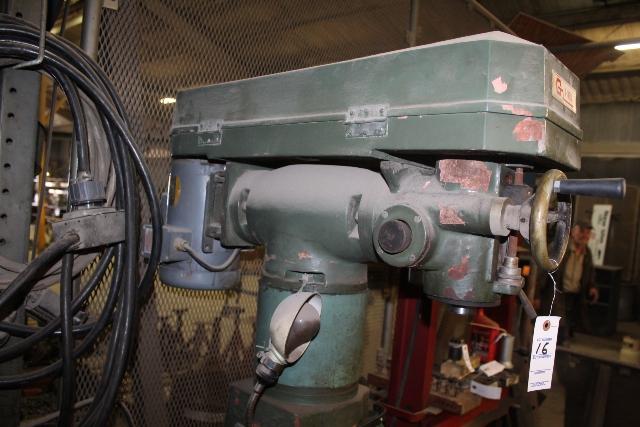 GO-WEST VERTICAL MILLING MACHINE, 3' TABLE,