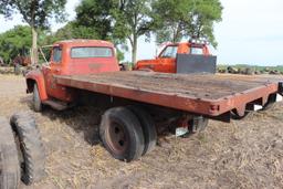 FORD F-600 TRUCK, SINGLE AXLE FLATBED,