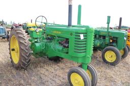 1950 JOHN DEERE G, RESTORED, NF, ROLL-O-MATIC,