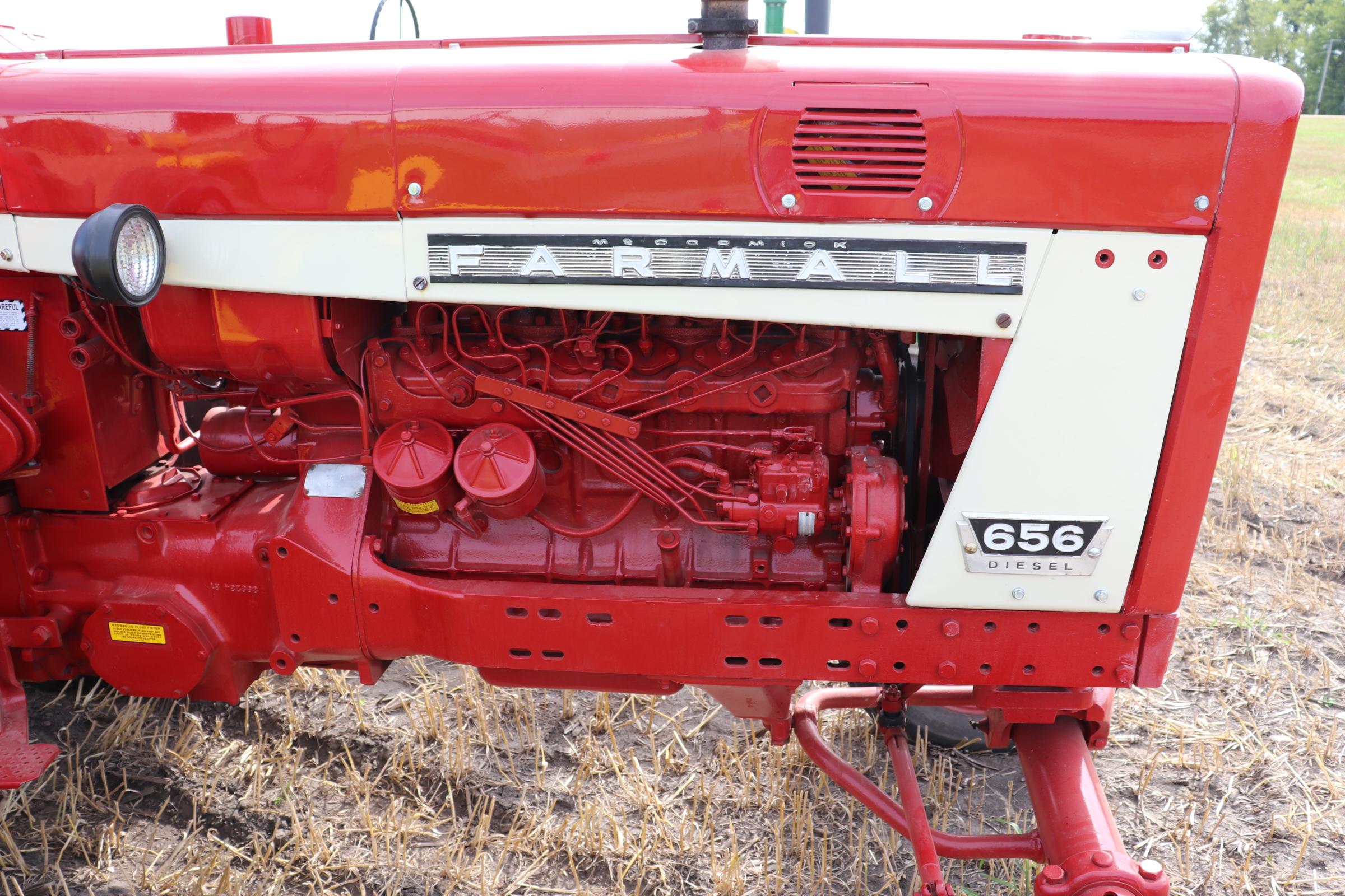 1967 FARMALL 656 DIESEL, RESTORED, WF, SINGLE HYD,