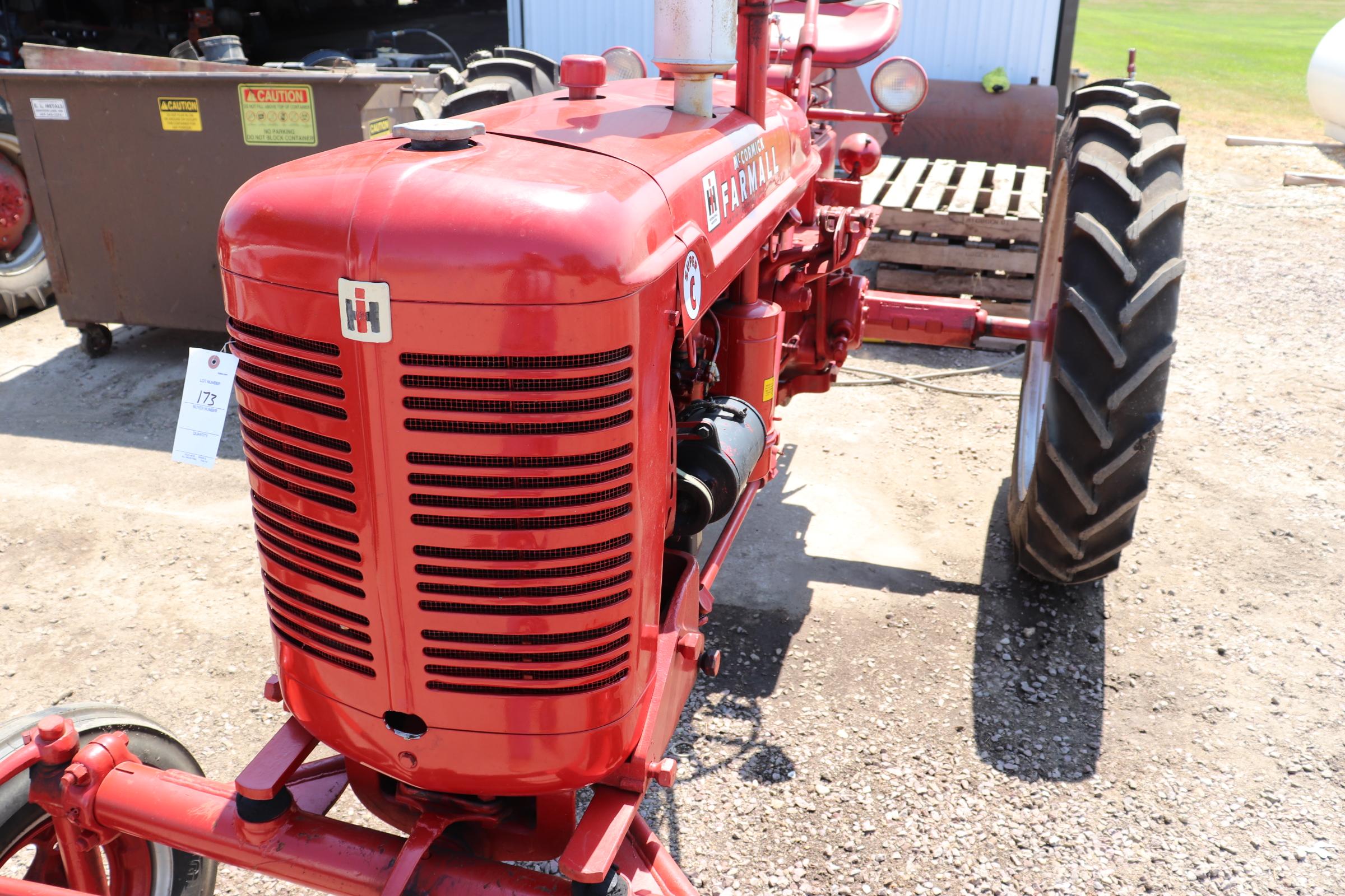 1953 FARMALL SUPER C, OLDER RESTORATION, WF,