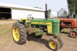 1958 JD 720,GAS, NF, 14.9-38 REARS, WHEEL WEIGHTS,