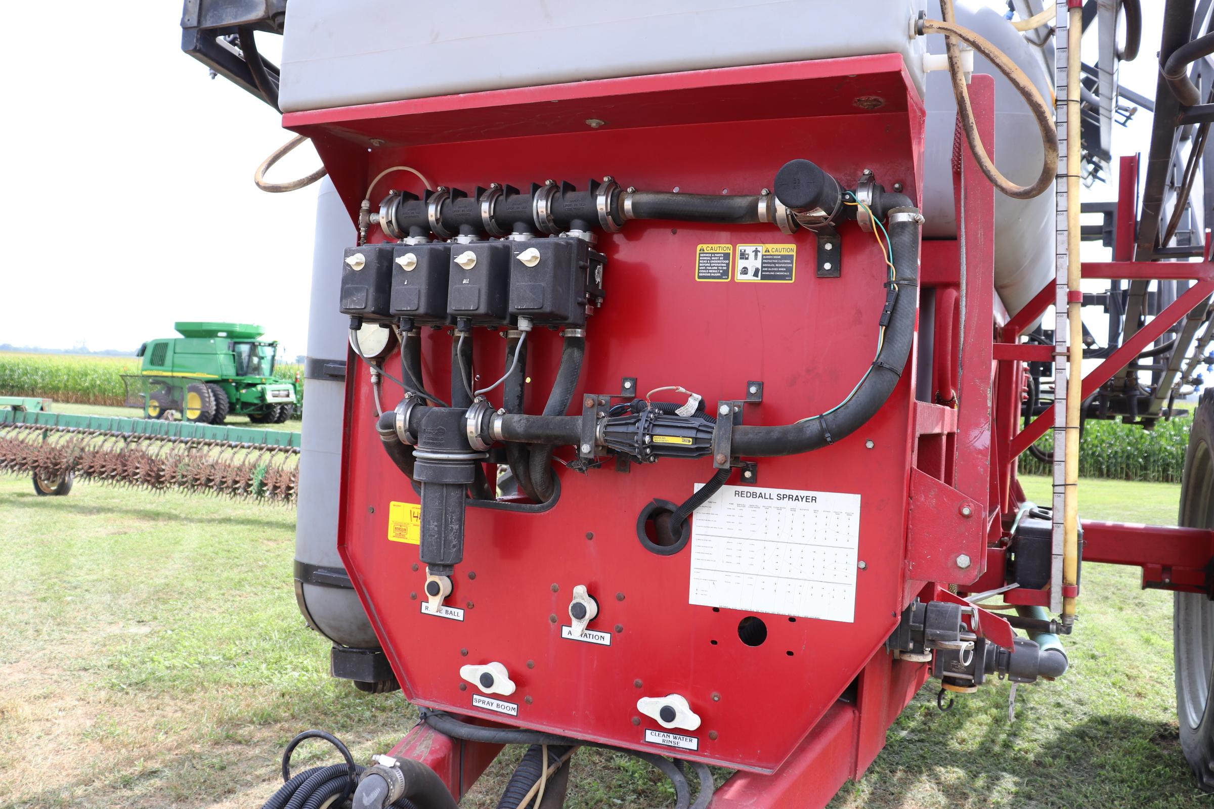 REDBALL 670 PULL TYPE SPRAYER, 1200 GALLON,