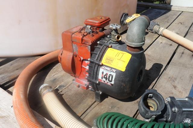 HOMELITE TRANSFER PUMP, B&S ENGINE, HOSE