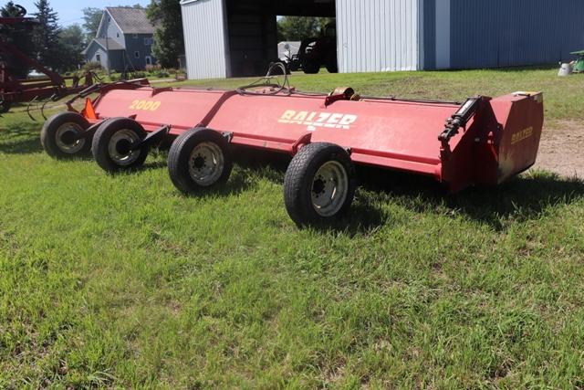 BALZER 20' STALK CHOPPER, MODEL 2000, 4 WHEELS, SMALL 1000 PTO, S/N# 56159