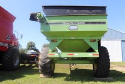 PARKER 510 GRAIN CART, SCALE, 12" FRONT DISCHARGE AUGER, 24.5-32's, LIGHTS, SMALL 1000 PTO,