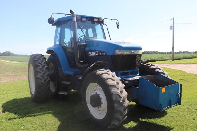 1994 FORD 8770 MFWD, SUPER STEER, 16 SPEED, 4 HYD, 3PT, SMALL 1000 PTO, ROCK BOX,