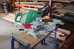 HITACHI C10FSB COMPOUND MITRE SAW, WITH