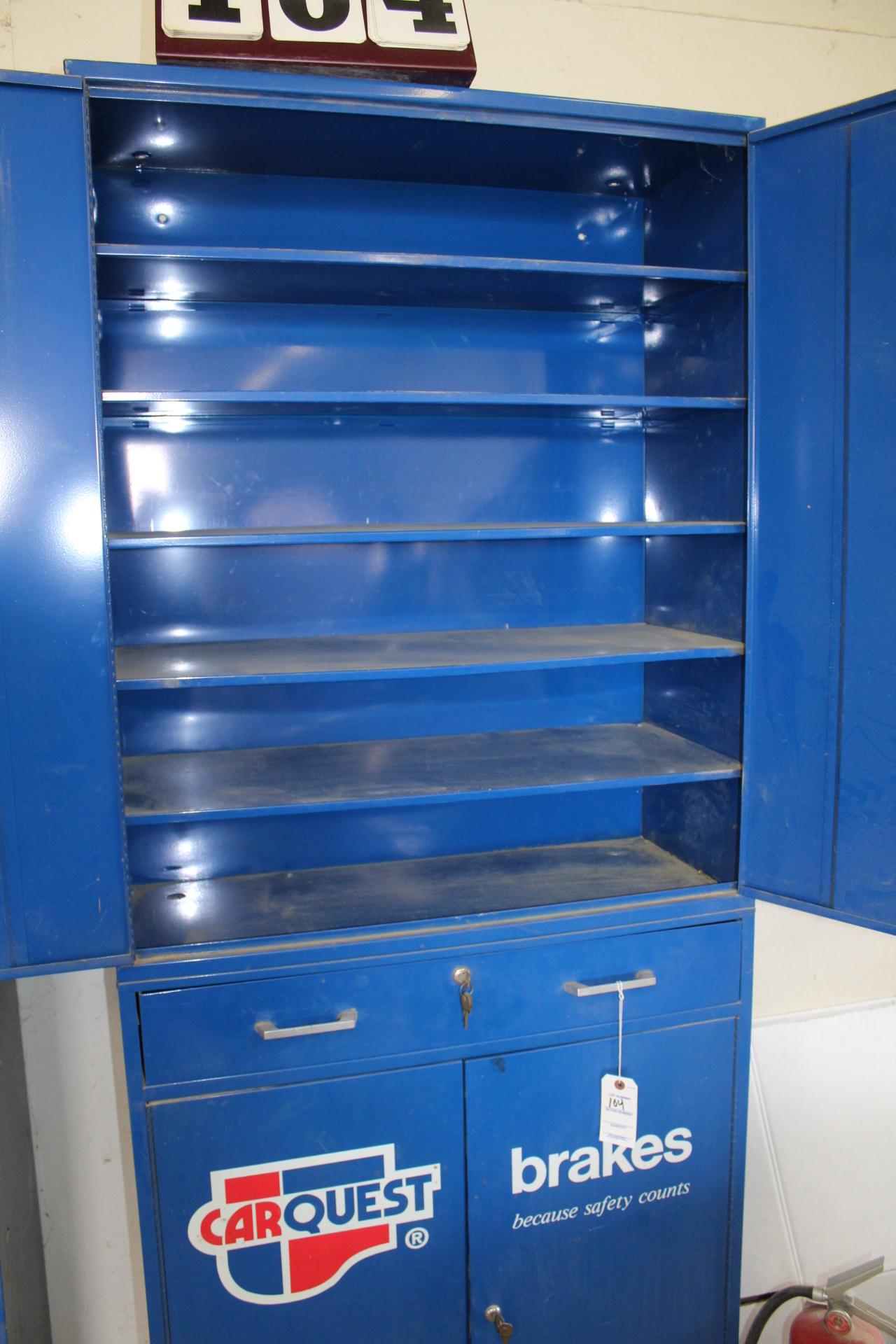 METAL CARQUEST ROLLING PARTS CABINET