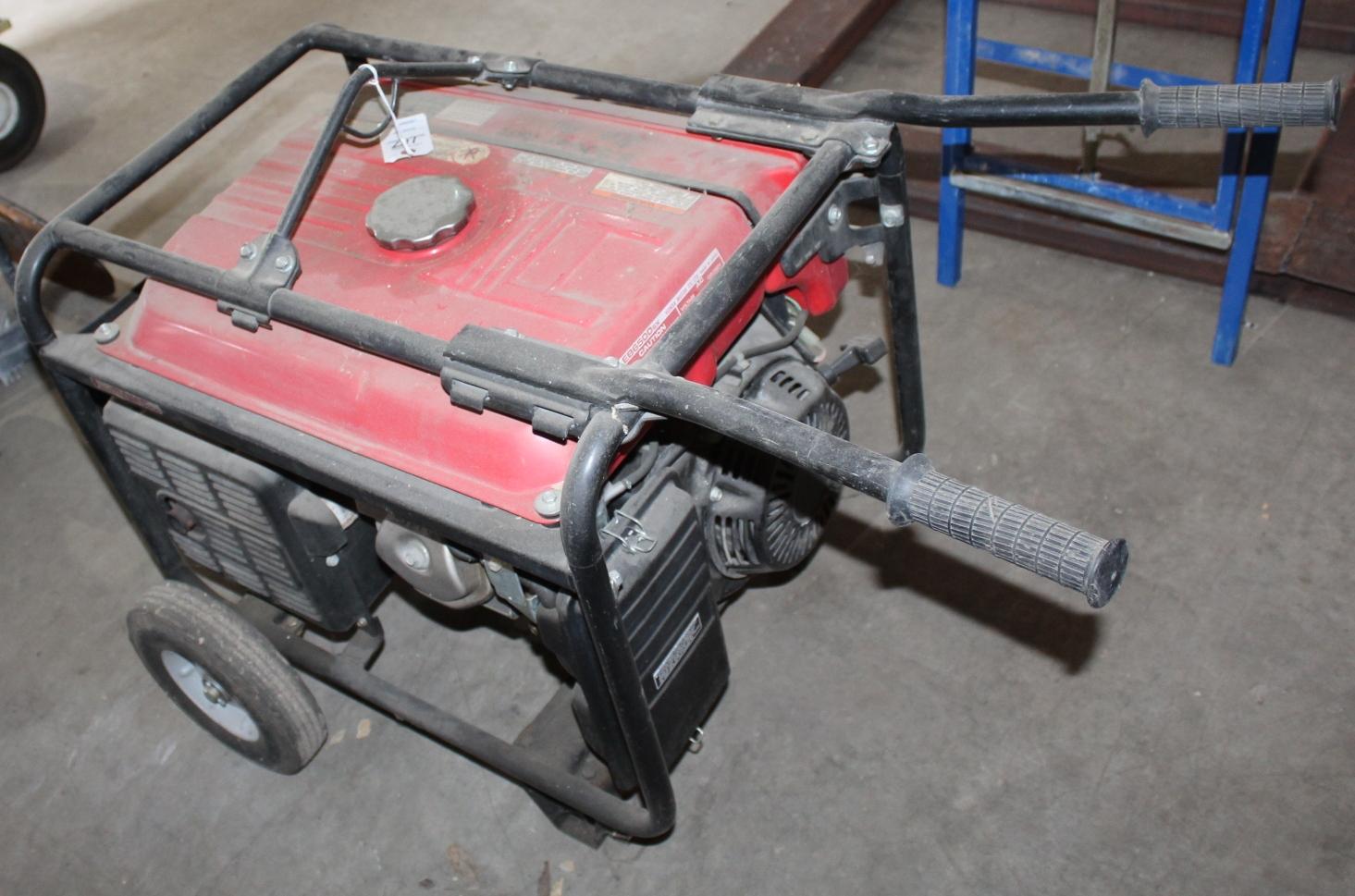 HONDA EB 6500 PORTABLE GENERATOR ON WHEELS,