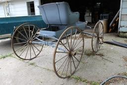 1 Horse Buggy, Seat Needs Repair, No Poles