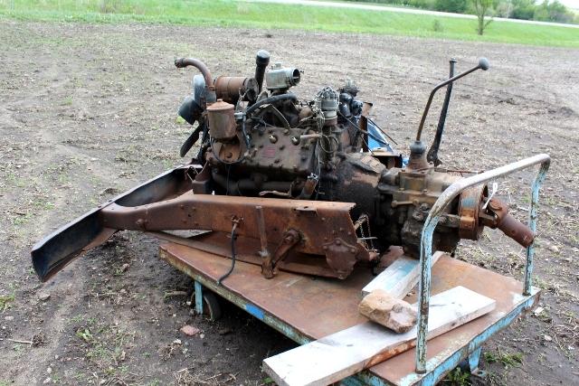 Ford V-8 Flat Head Engine, With Transmision,